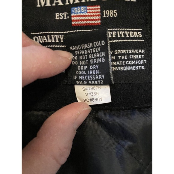 Steve & Barrys Woolly Mammoth Coat Mens XL Black Wool Blend Button Front Heavy - Picture 11 of 13